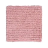 Chenille - Rose Blanket with Striped Texture