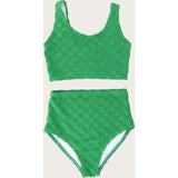 Hamptons Terry Check Two Piece Tank