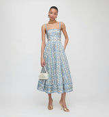 The Margot Dress - Blue Corsica Paisley