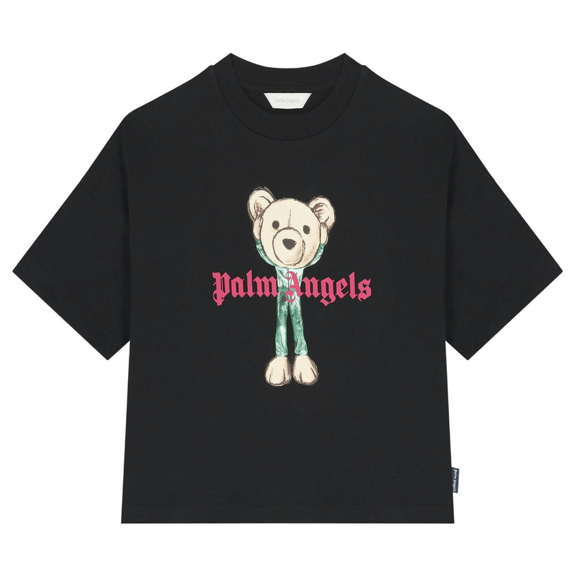 Black Teddy Bear Logo T-Shirt