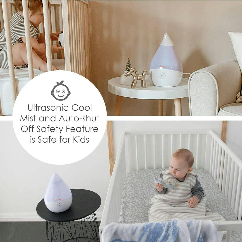 Droplet Cool-Mist Humidifier with Vapor Tray
