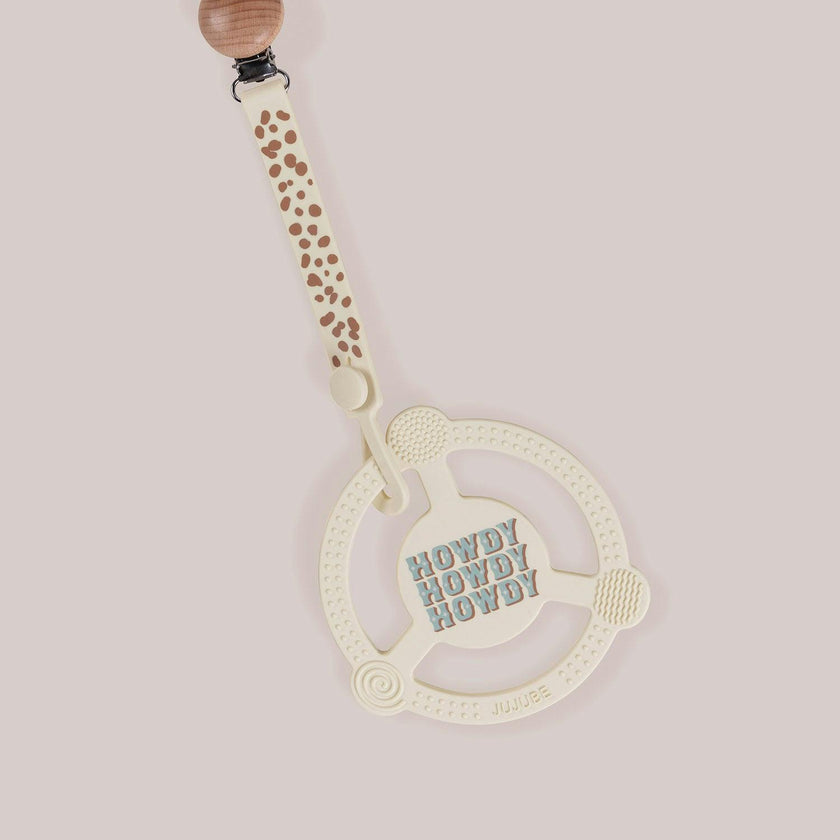 JuJuBe × Studio Oh! Silicone Teether Ring With Detachable Clip