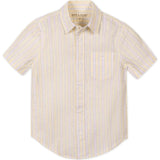 Linen Short Sleeve Shirt, Yellow