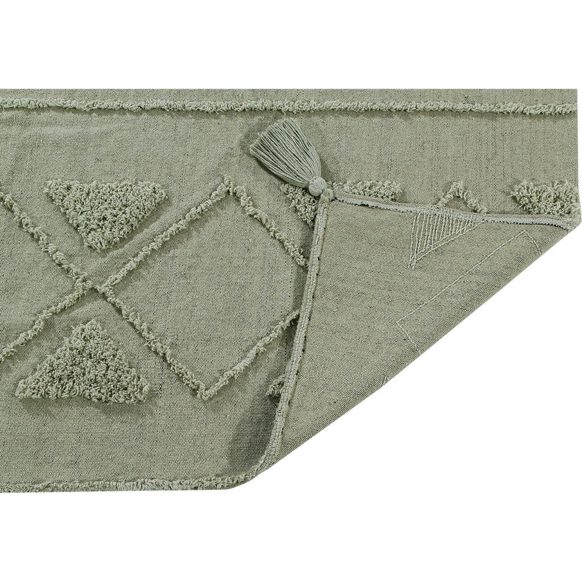 Tribu Washable Rug. Green