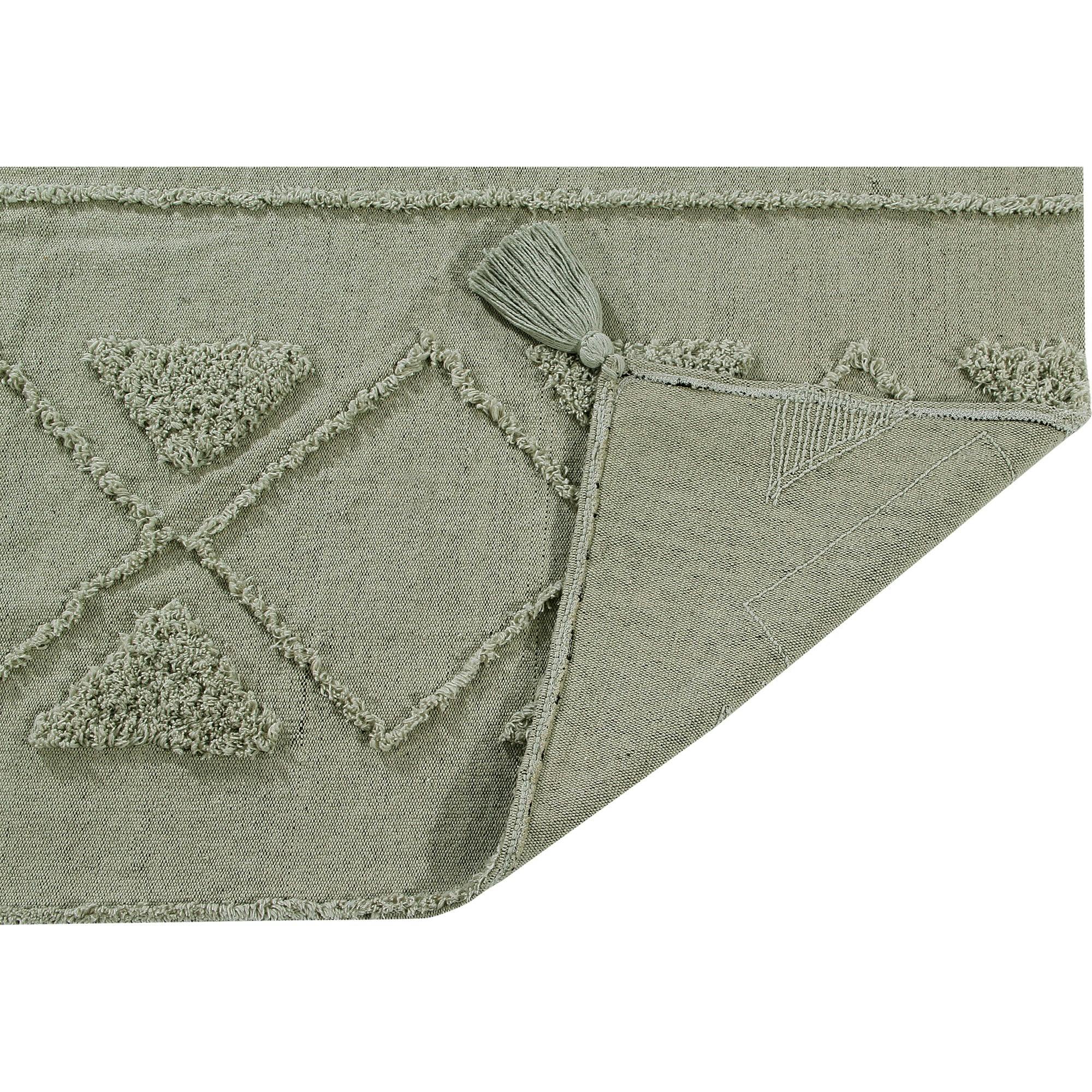 Tribu Washable Rug. Green