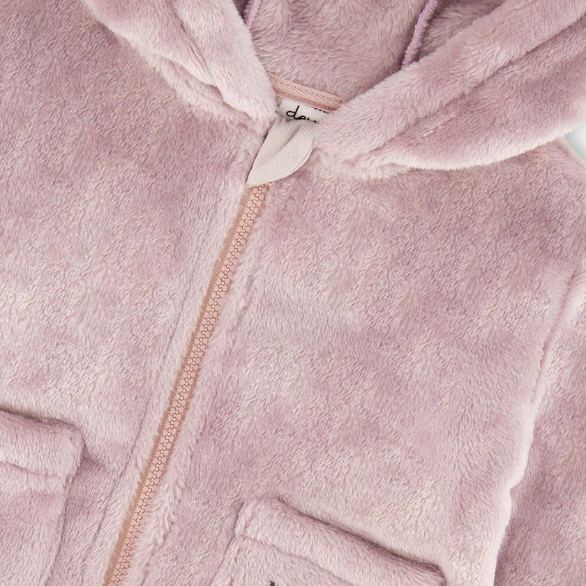Hooded Zip Plush Jacket