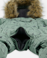One-Piece Baby Play Snowsuit Designed for Car Seat