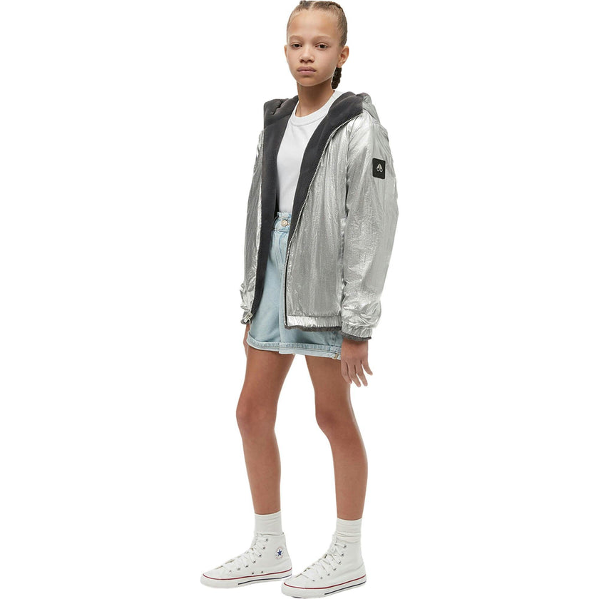 MOOSE KNUCKLES Simcoe Reversible Bunny Jacket - Metallic Silver