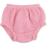 Solid Muslin Poignant Pink - Smocked Top with Bloomer
