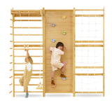 Walnut Modular | Swedish Ladder Jungle Gym - Wall Mounted