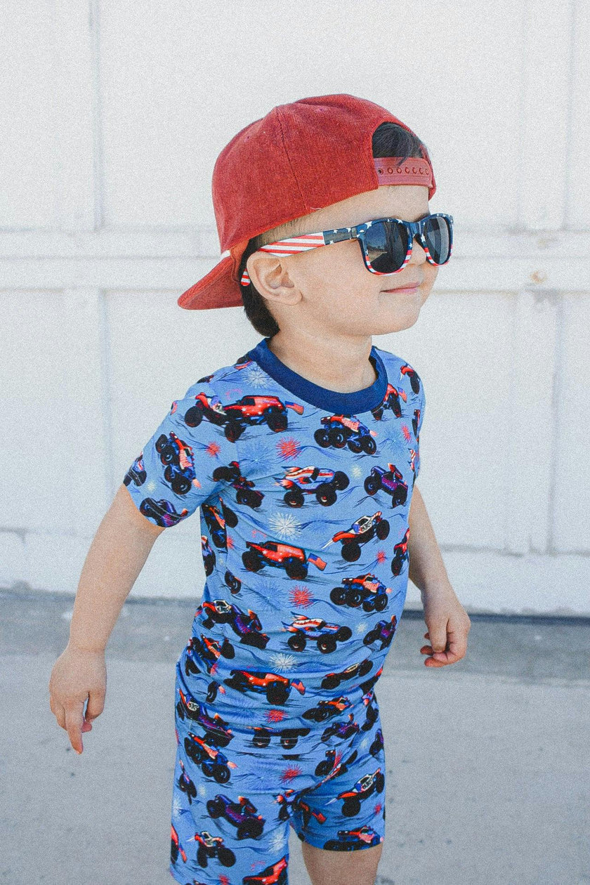 Red, White, and Boom 2 Piece Shorts Set