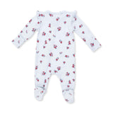 Alyssa Floral - 2 Way Ruffle Sleeve Zipper Footie