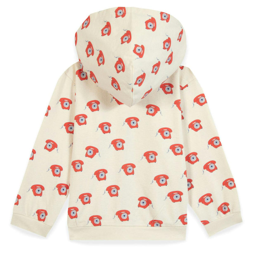 BONTON Retro Phone Hoodie - Red
