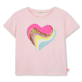 Pink Heart Glitter T-Shirt