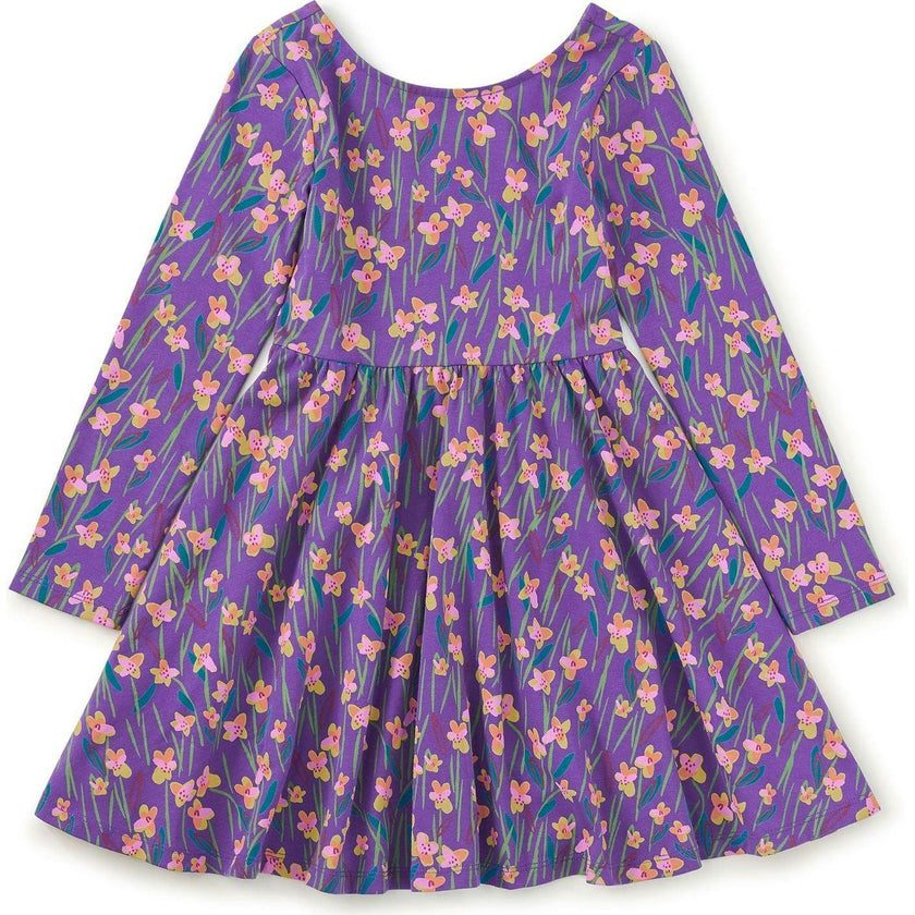 Printed Ballet Dress, Purple