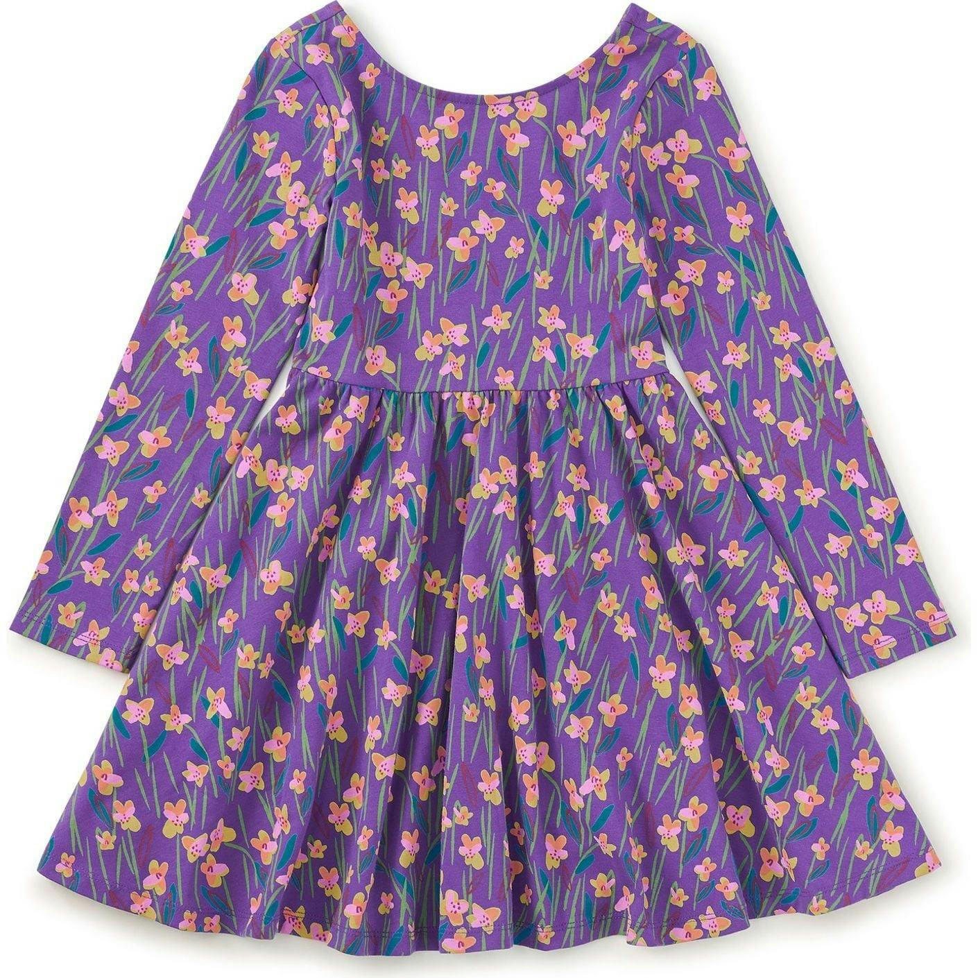 Printed Ballet Dress, Purple