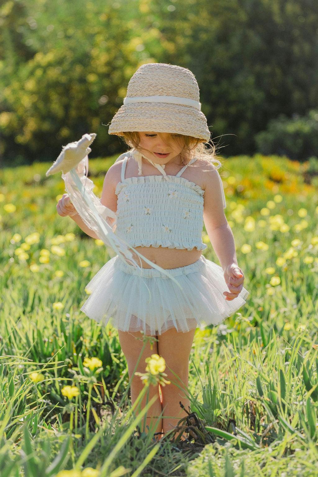 Daisies Tutu - Seafoam
