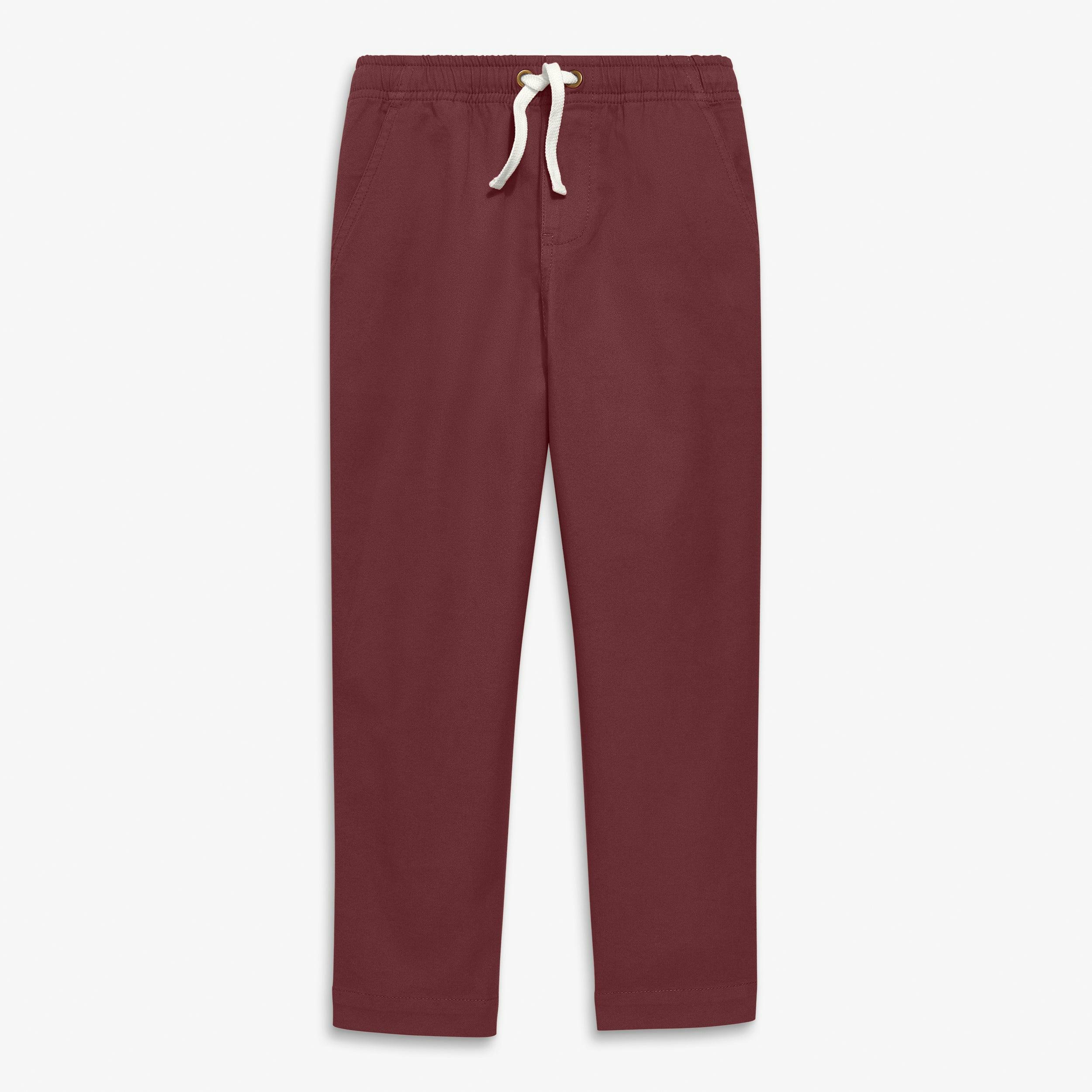 Kids stretch chino drawstring pant
