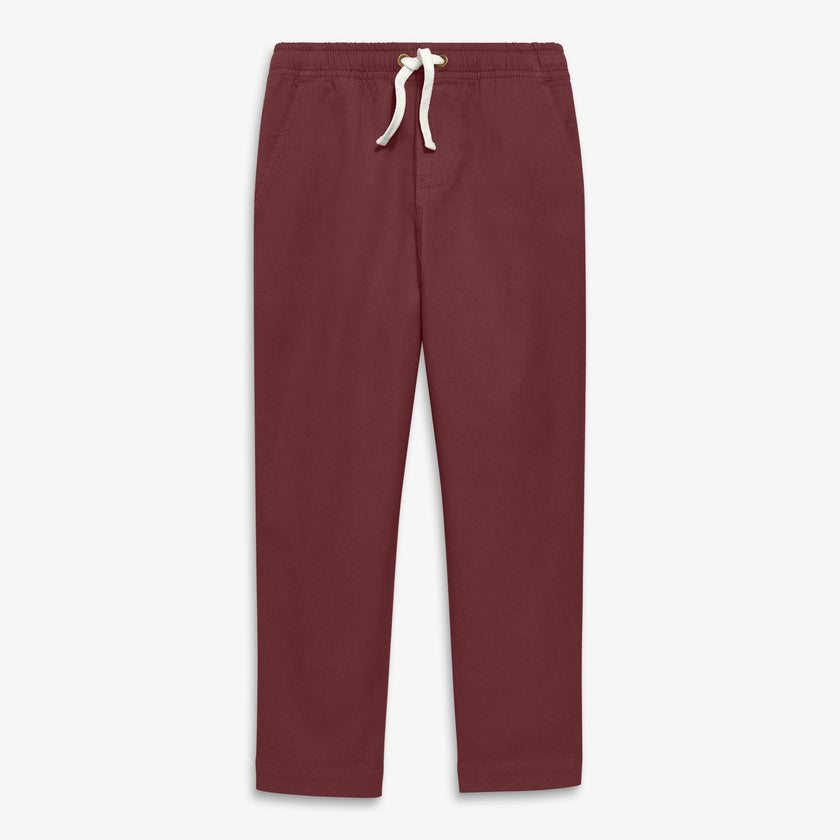 Kids stretch chino drawstring pant