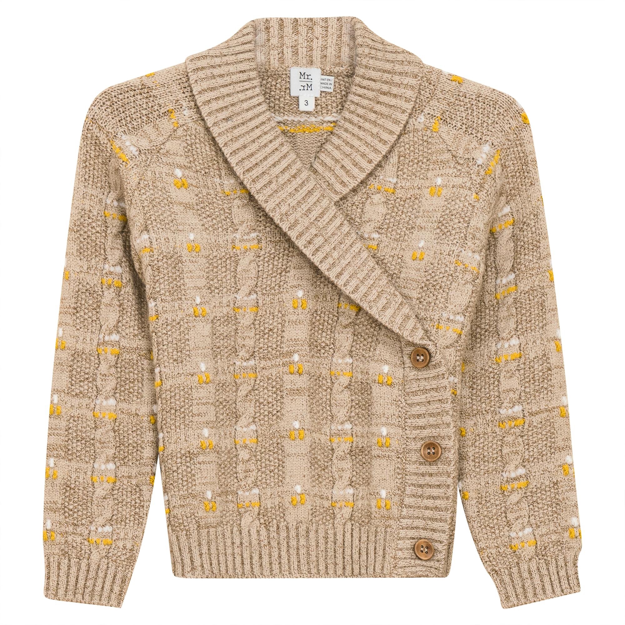 Cable Knit Textured Long Sleeve Cardigan