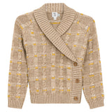 Cable Knit Textured Long Sleeve Cardigan