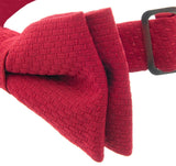 Red Solid Vest & Bowtie
