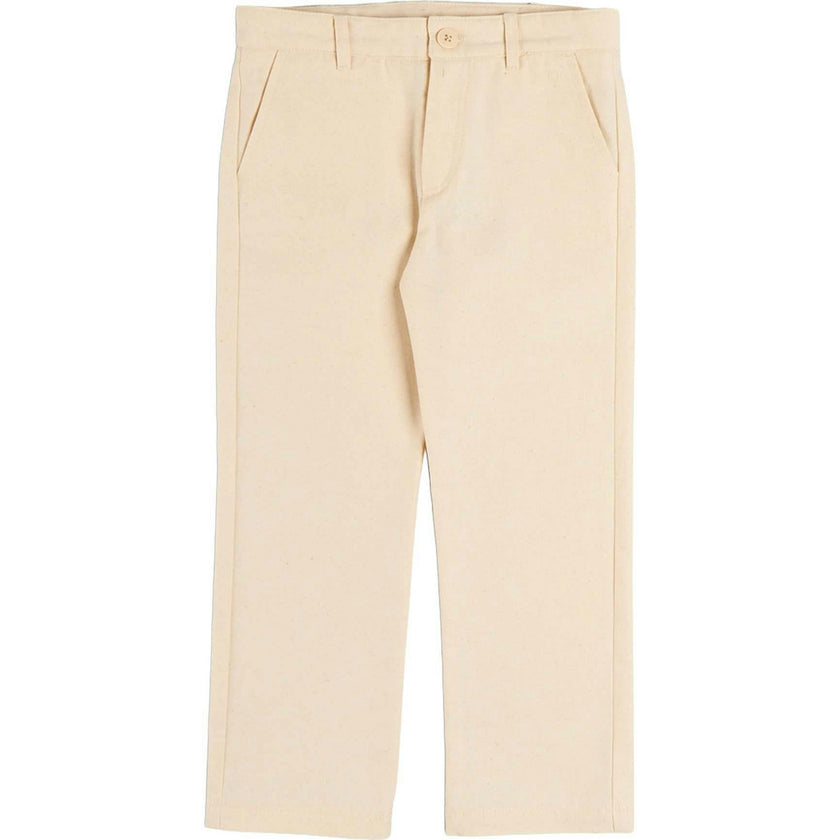 Plain Chino Trousers in Cream (4-10yrs)