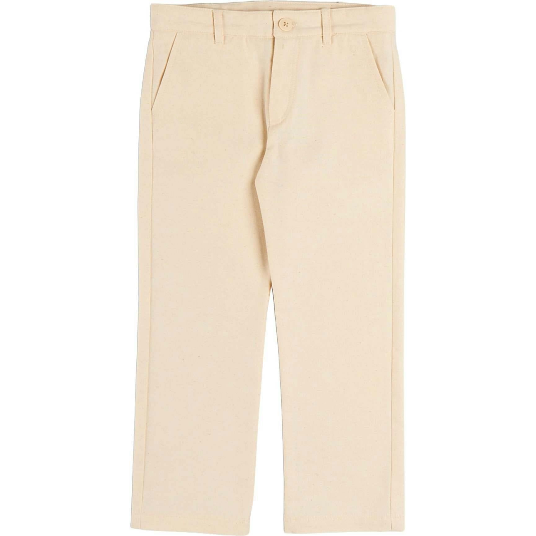 Plain Chino Trousers in Cream (4-10yrs)