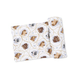 Farm Animals Rope Cameos Uni - Swaddle Blanket