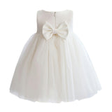 White Zinara Ribbon Bloom Gown