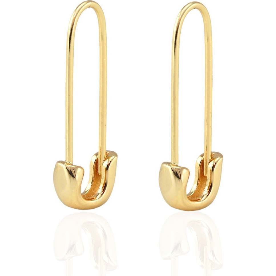 Safety Pin Hoop Earrings