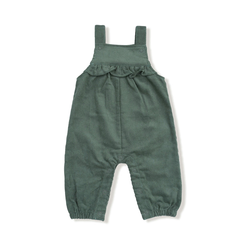 Dark Ivy - Yoke Ruffle Overall