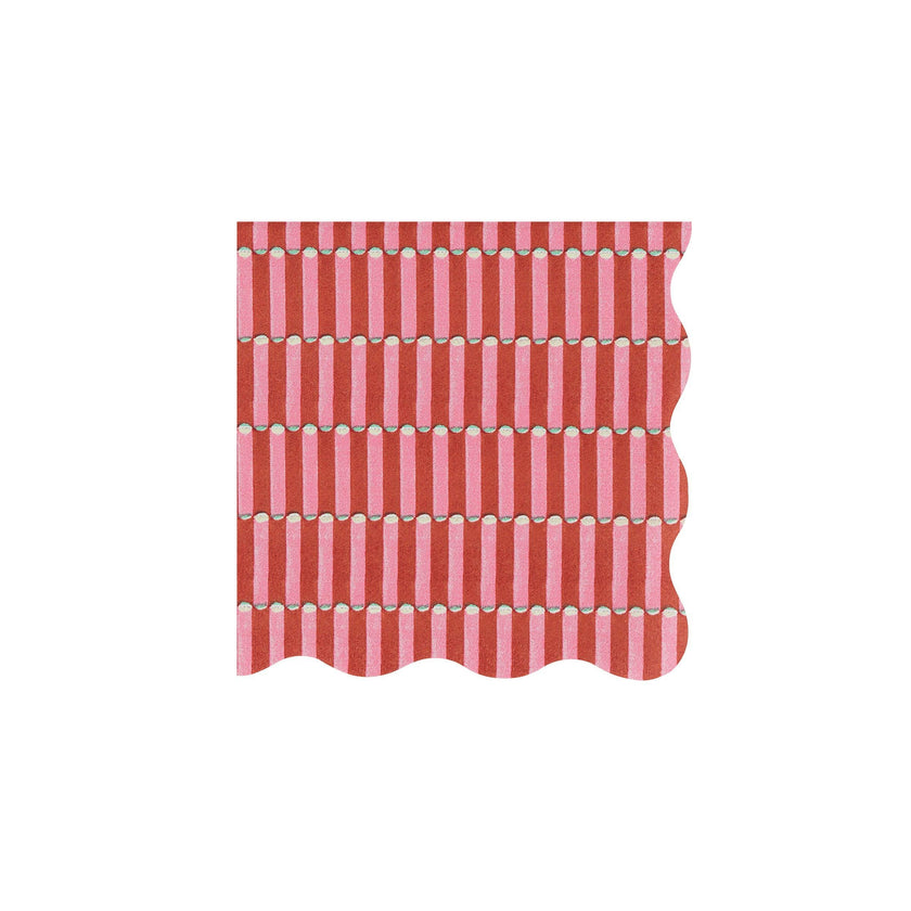 Meri Meri x Molly Mahon Red & Green Small Napkins