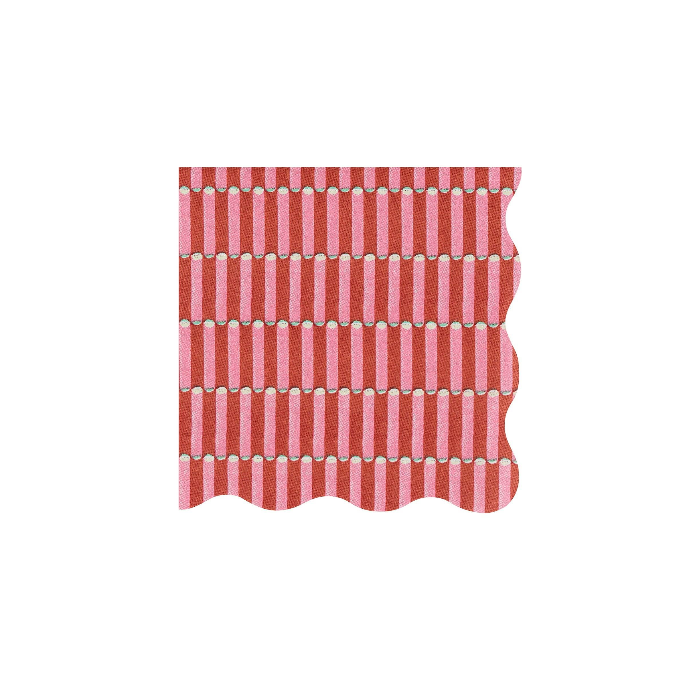 Meri Meri x Molly Mahon Red & Green Small Napkins
