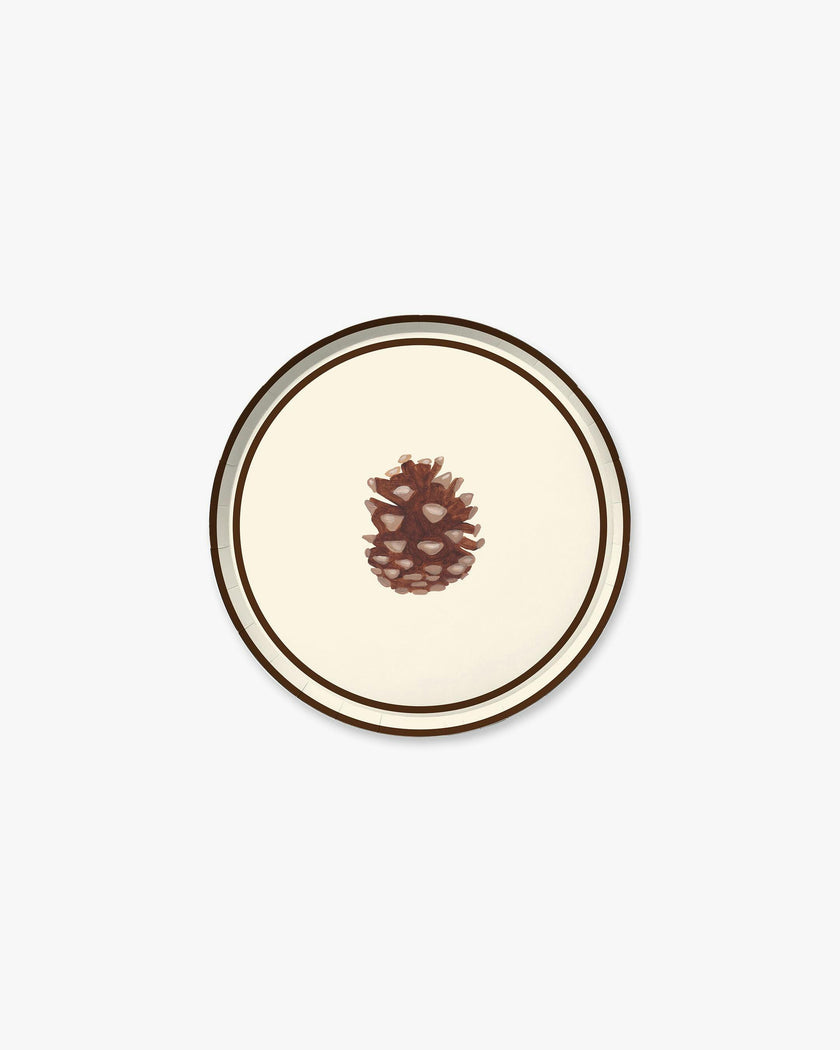 Grove Duet Hors d’Oeuvres Plate Set in Pinecone