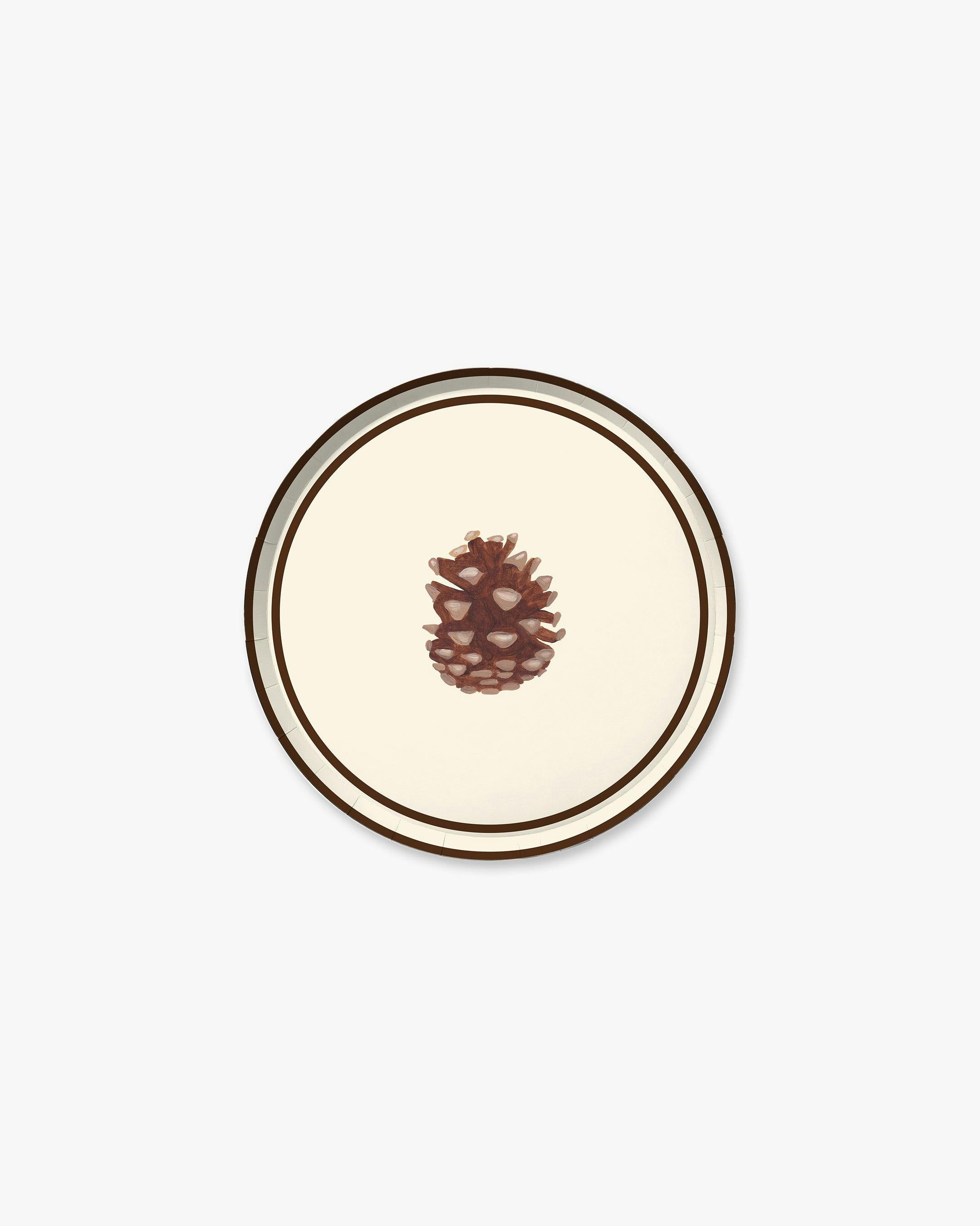Grove Duet Hors d’Oeuvres Plate Set in Pinecone