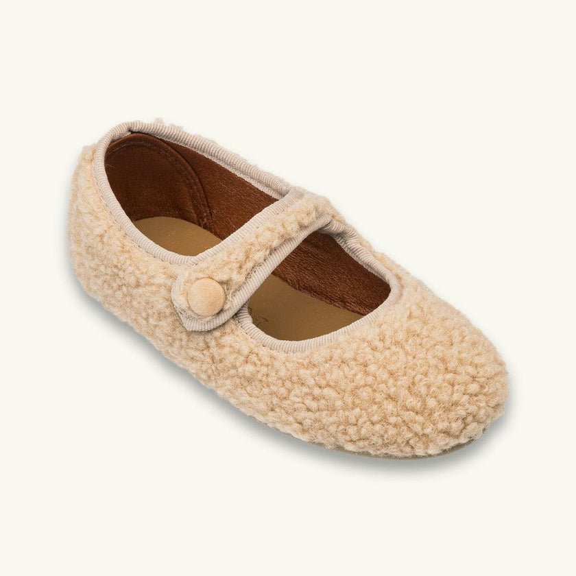 Shearling Mary Jane | Beige