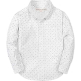 Organic Long Sleeve Seersucker Shirt, White
