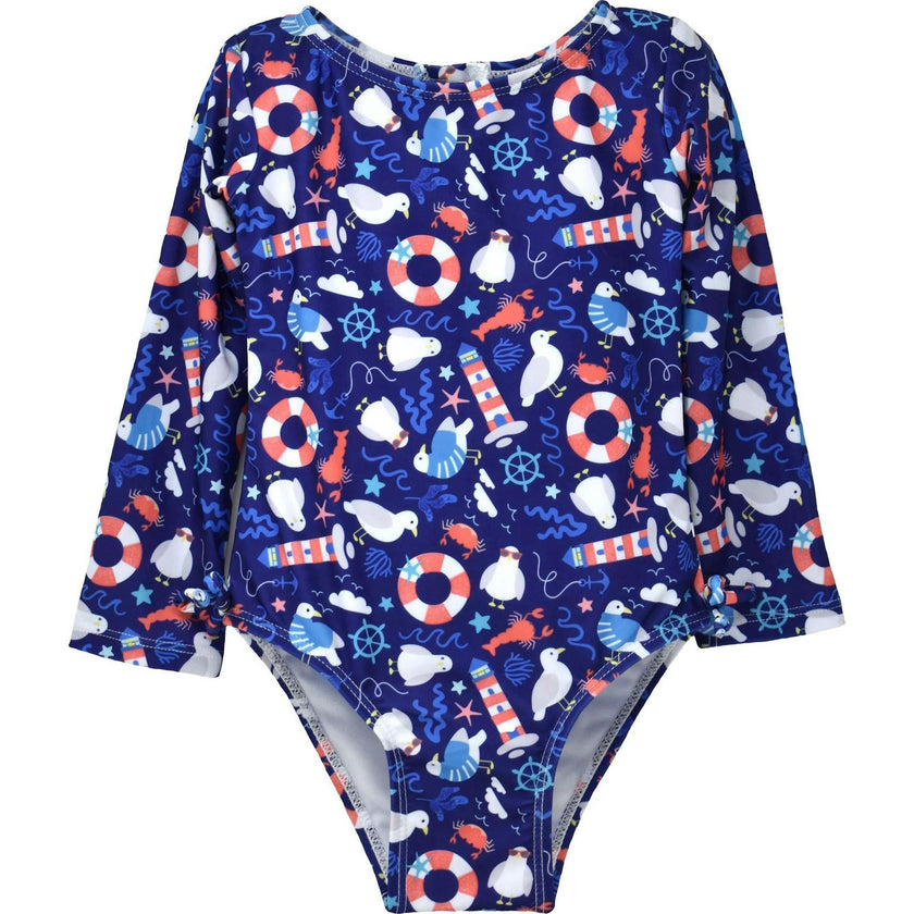 UPF 50+ Charlie L/S Rash Guard Swimsuit