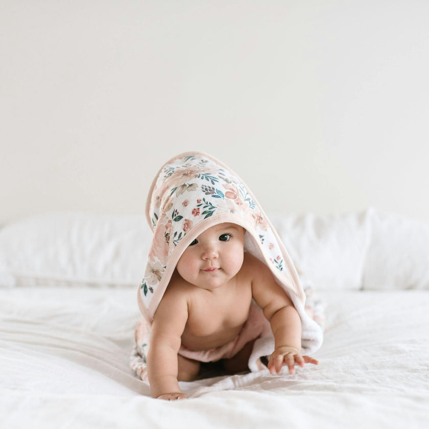 Premium Baby Knit Hooded Towel - Autumn