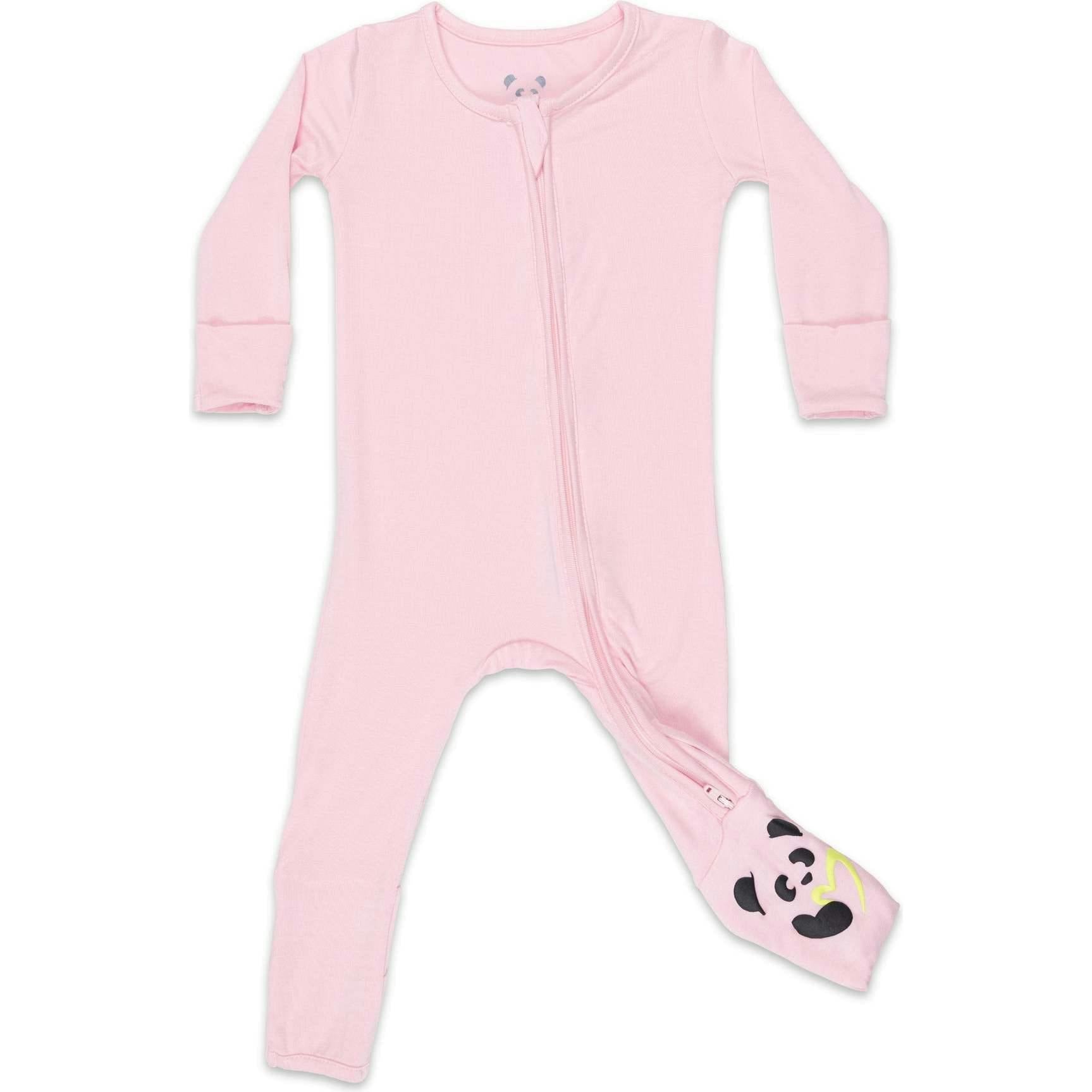 Blush Pink Bamboo Convertible Footie