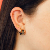 Mini Rounded Huggie Hoop Earrings