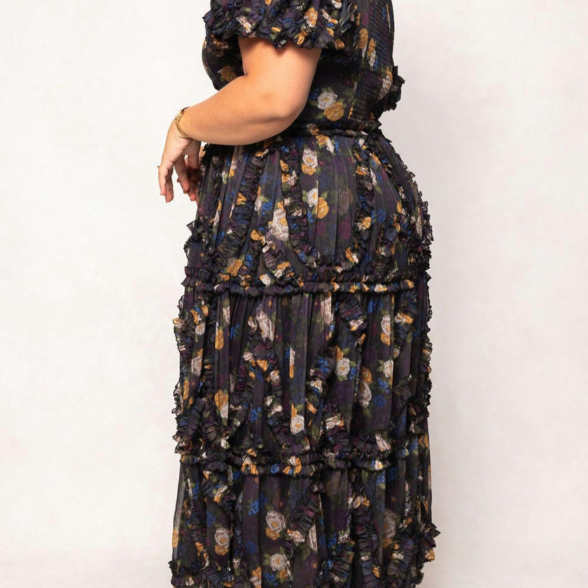 Layla Dress in Winter Floral