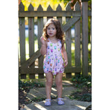 Cross Back Bubble Romper in Boba