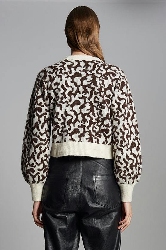 RUMI CARDI | IVORY/ESPRESSO | TWO LEFT!