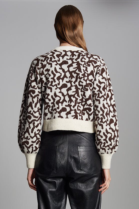 RUMI CARDI | IVORY/ESPRESSO | TWO LEFT!