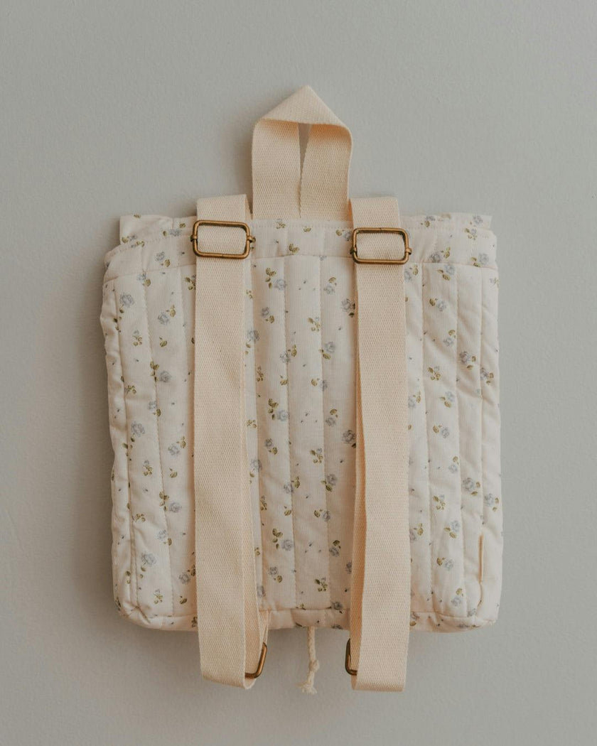 Eloise Quilted Backpack in Vintage Petite Blue