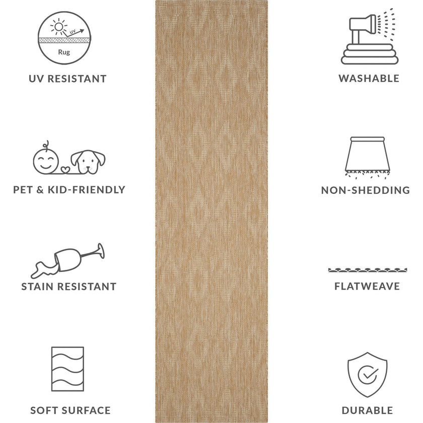 Courtyard August Indoor/Outdoor Rug, Natural