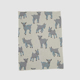 Baby Cotton Knit Blanket - Goat
