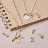 Personalized Mini Alphabet Necklace, Sterling Silver